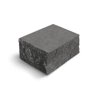 Колотый блок "Рустик" 30х25х15. Цвет: серый.