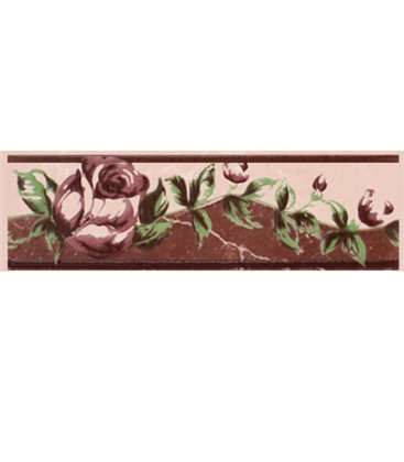 Плитка Cersanit Walencja Цветок роса фриз 6х20