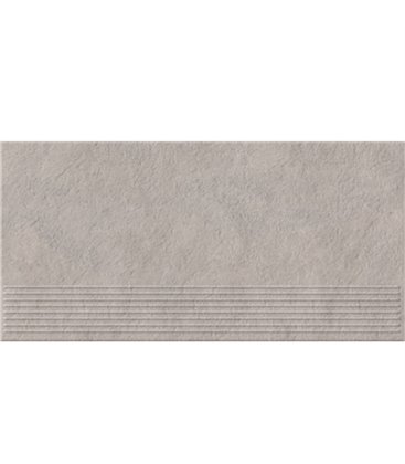 Плитка Opoczno Gres Dry river ступенька светло-серый 29,55X59,4