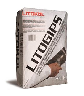 Универсальная гипсовая шпаклевка для штукатурки, выравнивания и финишной отделки гипсокартона Litokol LITOGIPS
