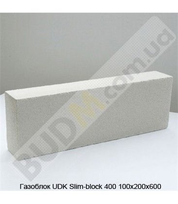 Газоблок UDK Slim-block 400 100х200х600