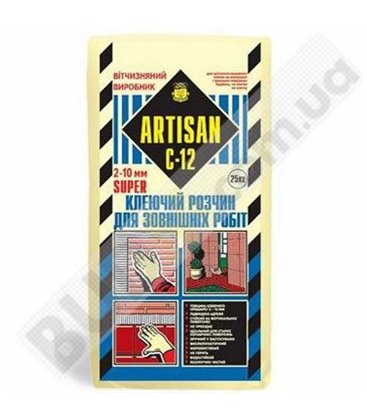 Клей для наружных работ Artisan C-12 Super (25кг)